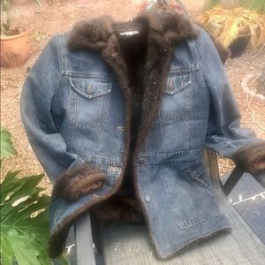 Marvin Richards Faux Fur Jean Jacket